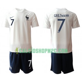 Francia Antoine Griezmann 7 Bambino Maglia Trasferta Euro 2020 Manica Corta (+ Pantaloncini)